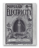 Popular Electricity 05-1908 11" x 14" Mono Tone Print (Choose Your Color)