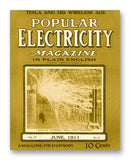 Popular Electricity 06-1911 11" x 14" Mono Tone Print (Choose Your Color)