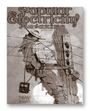 Popular Electricity 05-1913 11" x 14" Mono Tone Print (Choose Your Color)