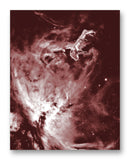 Laika Floating Near Orion 11" x 14" Mono Tone Print (Choose Your Color)