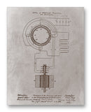 Tesla Electrical Conversion Patent 11" x 14" Mono Tone Print (Choose Your Color)