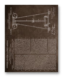 Tesla Coil Patent 11" x 14" Mono Tone Print (Choose Your Color)