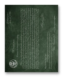 X000001 First US Patent 11" x 14" Mono Tone Print (Choose Your Color)