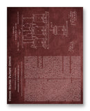 L. Pasteur Brewing Patent 11" x 14" Mono Tone Print (Choose Your Color)