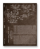 Brown Heat Treating Patent 11" x 14" Mono Tone Print (Choose Your Color)