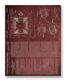 Sears DC Homopolar Generator Patent 11" x 14" Mono Tone Print (Choose Your Color)