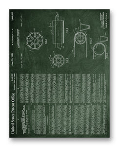 Electro Dynamic Separator Patent 11" x 14" Mono Tone Print (Choose Your Color)