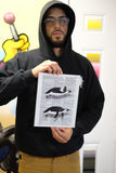 Flying Penguins 8.5"x11" Semi Translucent Dictionary Art Print