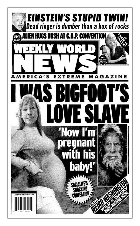 Weekly World News Bigfoot's Love Slave 13