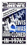 Weekly World News Elvis Cloned 1976 13" x 22" Showprint Poster