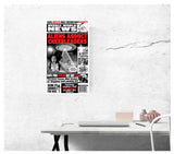 Weekly World News Aliens Abduct Cheerleaders 13" x 22" Showprint Poster  (Special Red Edition)